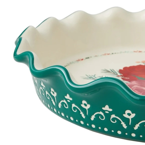 🌺 Last Set 🌺 New Pioneer Woman Merry Meadows (2) 9” Pie Pans Boots & Floral 2023 - Picture 7 of 9